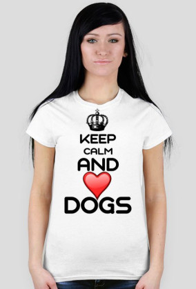 KEEP CALM WHITE T-SHIRT