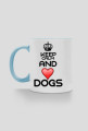 KEEP CALM BLUE CUP