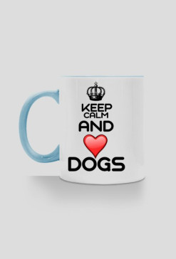 KEEP CALM BLUE CUP