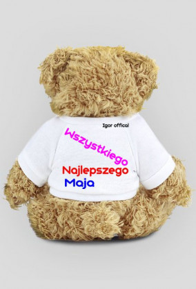 Miś dla dziewczynki o imieniu Maja