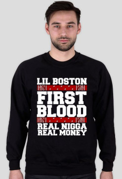 Lil Boston x First Blood - Bluza Czarna