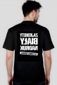 zajebisty biały nadruk