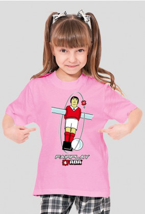 Koszulka dla dziewczynki - Piłkarz. Pada