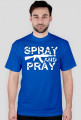 Koszulka Spray and Pray Kolorowa Biały Napis