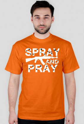 Koszulka Spray and Pray Kolorowa Biały Napis