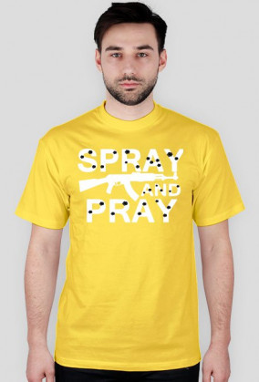 Koszulka Spray and Pray Kolorowa Biały Napis