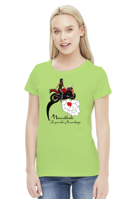 Motocyklistki kujawsko-pomorskiego - koszulka damska