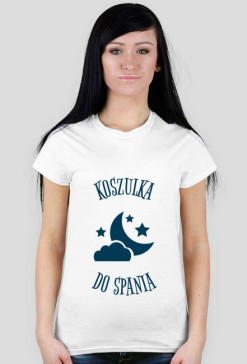 Koszulka do spania bez tła dla kobiet