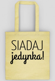Ekotorba Siadaj jedynka! BIAŁA i NATURALNA