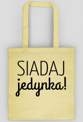 Ekotorba Siadaj jedynka! BIAŁA i NATURALNA