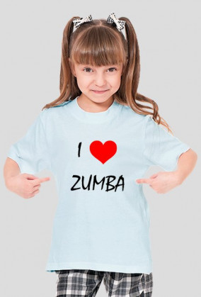 Koszulka dziewczęca I Love ZUMBA