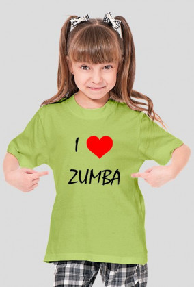 Koszulka dziewczęca I Love ZUMBA