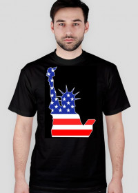 Koszulka ze Statuą Wolności i flagą USA