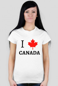 I love Canada koszulka damska