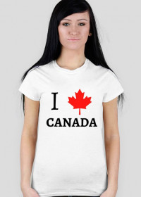 I love Canada koszulka damska
