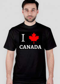 Koszulka I love Kanada - czarna