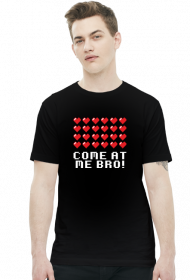 GeekWear - COME AT ME BRO! retro  8-bit gamer gracz koszulka męska