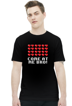 GeekWear - COME AT ME BRO! retro  8-bit gamer gracz koszulka męska