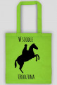 W siodle torba