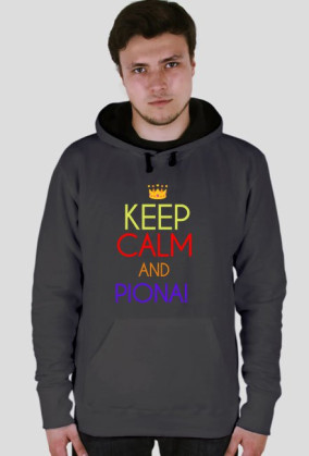 BLUZA"KEEPCALMANDPIONA" - MESKA