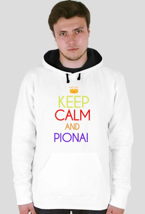 BLUZA"KEEPCALMANDPIONA" - MESKA