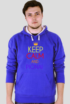 BLUZA"KEEPCALMANDPIONA" - MESKA