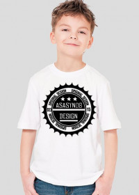 Biała koszulka dziecięca (chłopak) - Asasyn08 Design