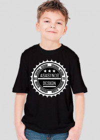 Czarna koszulka dziecięca (chłopak) - Asasyn08 Design