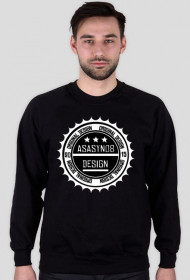 Czarna bluza męska - Asasyn08 Design