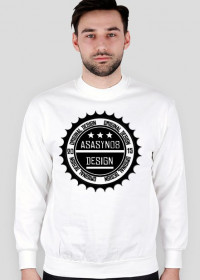 Biała bluza męska - Asasyn08 Design