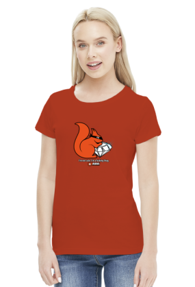 Koszulka damska - Wiewiórka. Pada