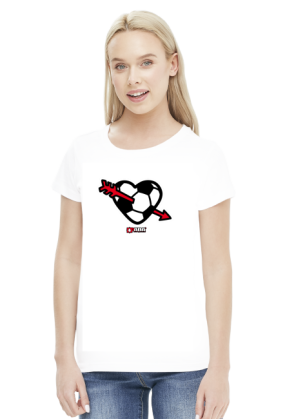 Koszulka damska - Love piłka. Pada