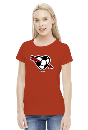 Koszulka damska - Love piłka. Pada