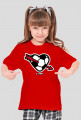 Koszulka dla dziewczynki - Love piłka. Pada