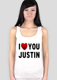 I love Justin - koszulka