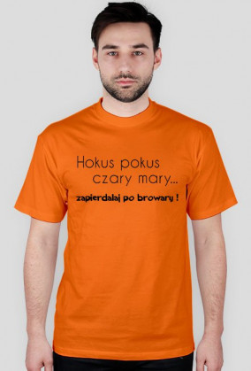 T-shirt męski z nadrukiem.