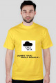 T-shirt męski z nadrukiem.