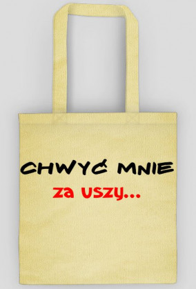 Ekologiczna torba z nadrukiem.