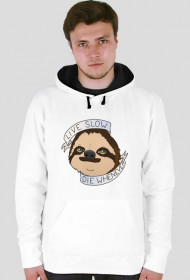 Live Slow Die Whenever #1 Bluza dwukolorowa męska