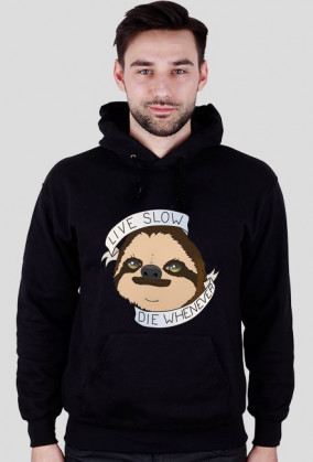 Live Slow Die Whenever #1 Bluza z kaputrem męska