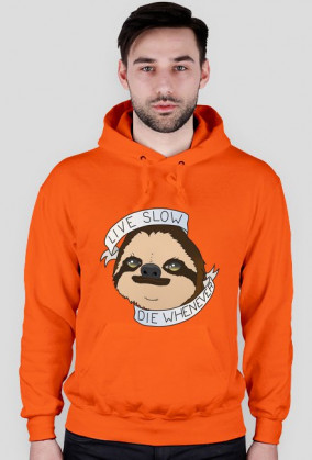 Live Slow Die Whenever #1 Bluza z kaputrem męska