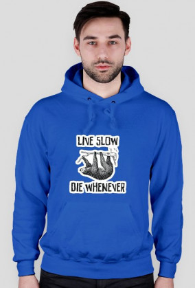 Live Slow Die Whenever #2 Bluza z kaputrem męska