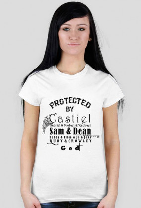 Supernatural: "Protected by Castiel, Sam, Dean..."