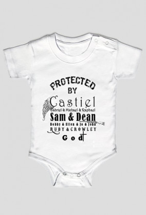 Supernatural: "Protected by Castiel, Sam, Dean..."