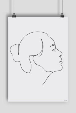 One line - plakat