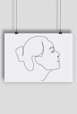 One line - plakat