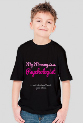 My mommy is a psychologist - różowa