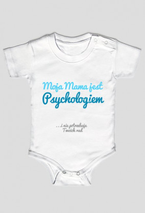 Moja mama jest psychologiem - niebieskie body