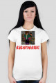 Kobieca koszulka z napisem