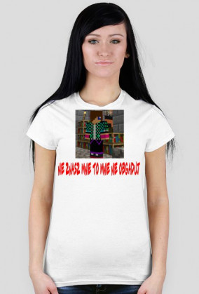 Kobieca koszulka z napisem